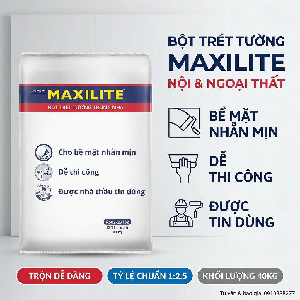 Bột Trét Tường Maxilite A502-29137 40kg