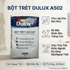 Bột Trét Dulux A502 Nội và Ngoại Thất - 40kg