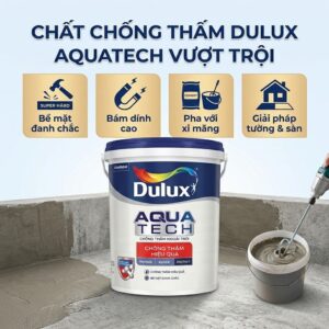 Chống Thấm Dulux Aquatech Pha Xi Măng C8033 20kg
