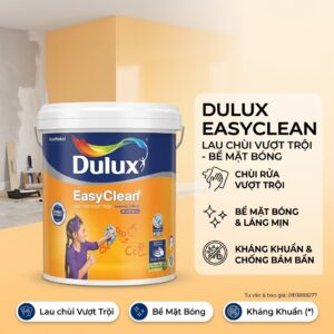 Sơn Dulux Easyclean Lau Chùi Vượt Trội Kháng Virus 15L