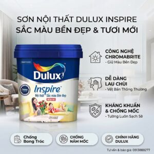 Sơn Dulux Inspire Mờ 39A Màng Sơn Mịn 15L