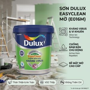 Sơn Dulux Easyclean Kháng Virus Chống Bám Bẩn