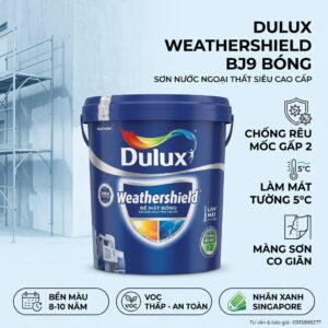 Sơn Dulux Weathershield Chống Thấm Ngoại Thất 15L