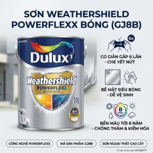 Sơn Dulux Weathershield Che Phủ Vết Nứt GJ8 5L