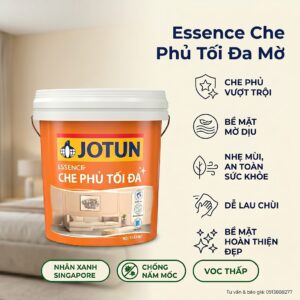 Sơn Jotun Essence Che Phủ Tối Đa Mờ 15L