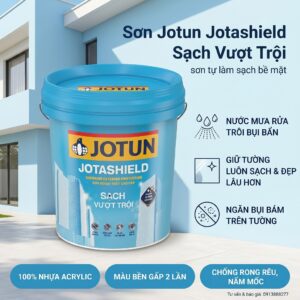 Sơn Jotun Jotashield Sạch Vượt Trội Ngoài Trời 15L