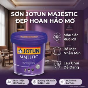 Sơn Jotun Majestic Đẹp Hoàn Hảo Mờ 15L