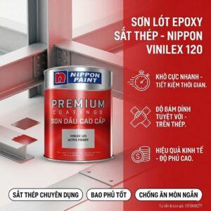 Sơn Lót Mạ Kẽm Nippon Vinilex 120 Primer