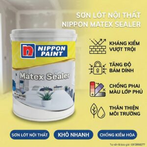 Sơn Lót Nội Thất Nippon Matex Sealer 17L