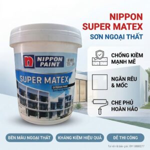 Sơn Nippon Ngoại Thất Super Matex 17L