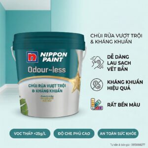 Sơn Nippon Odour-less Chùi Rửa Vượt Trội 15L