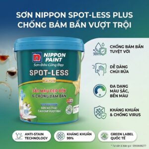 Sơn Nippon Spot Less Plus Chống Bám Bẩn 15L