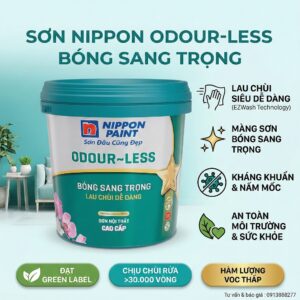 Sơn Nippon Odour-less Bóng Sang Trọng 15L